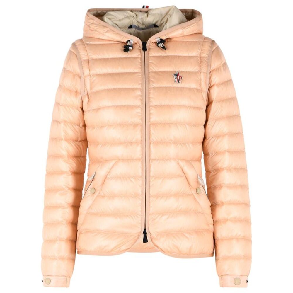 Moncler Grenoble Light Pink 2-In-1 'Karura' Hooded Down Jacket Women